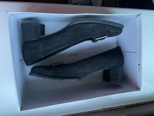 Italian black suede - black, eu