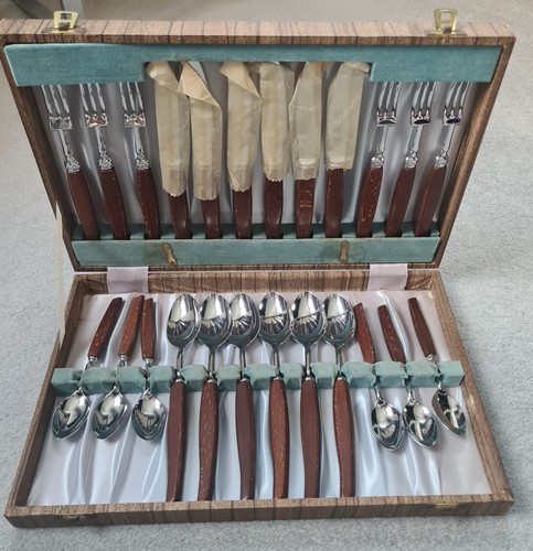 Vintage cutlery set with - vintage,