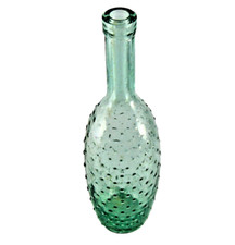 UNUSUAL SPOTTED BLASS BOTTLE LONG NECKED 11 INCHES HIGH