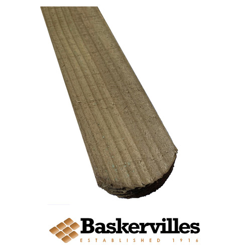 Treated wooden picket fencing - treated,