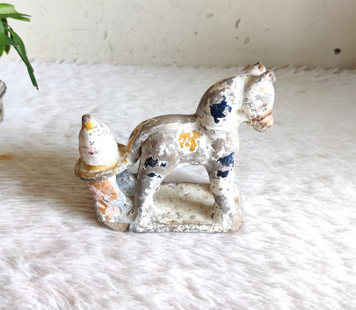 19c antique handmade painted - 19c,