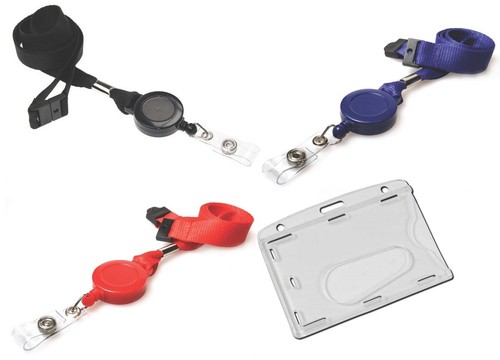 Retractable neck strap - strap, lanyard