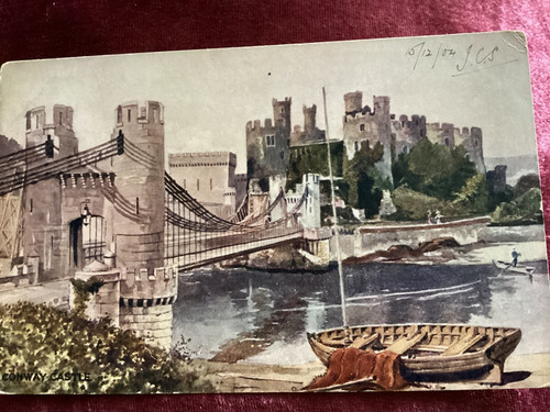 Postcard conwy castle - postcard.,