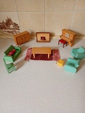 Beautiful vintage sitting room set, with RARE immaculate Dol-Toi piano  1/16 