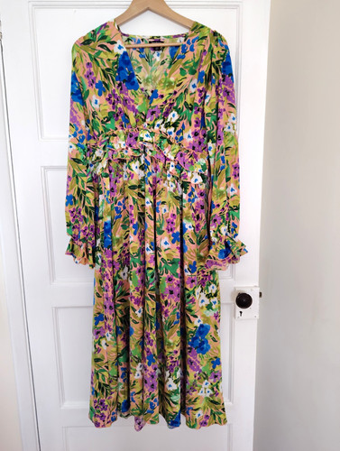 Boohoo floral fit flare maxi - boohoo,
