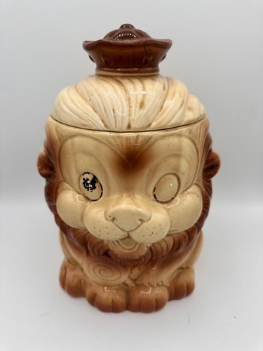 Vintage lion cookie - cigar, jar