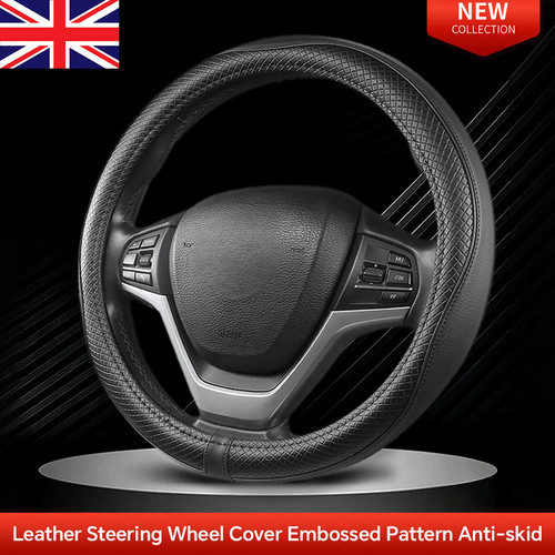 Leather steering wheel - leather,