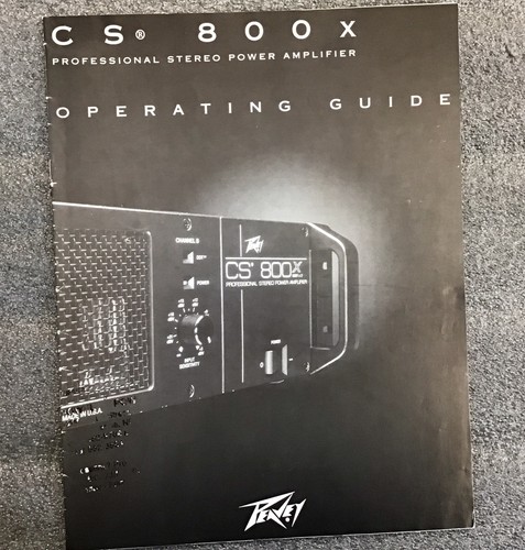 Peavey 800x professional - cs,