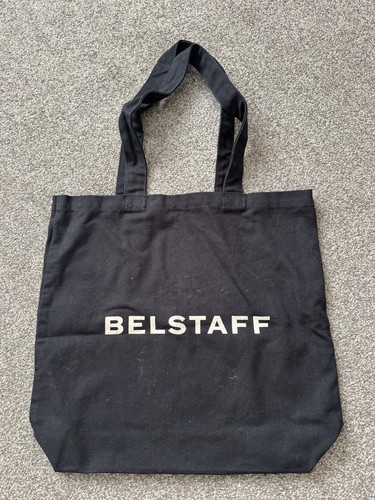 Belstaff black canvas tote - black, bag