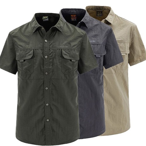 Mens military army shirt - army,