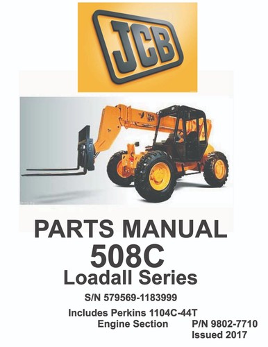Jcb 508c loadall - loadall, manual
