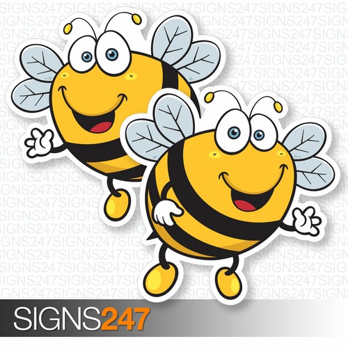 Bee stickers happy bumble - 2,