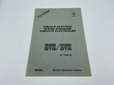 FERRARI 328 GTB/GTS U.S.VERSION 1986/87 | WIRING DIAGRAMS OWNERS MANUAL #440/86