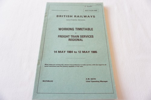 May 1984 southern region - may,