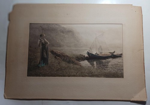 Vintage art print - art, hans
