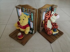 Disney Vintage book ends wood Tiger and Winnie The Pooh 
