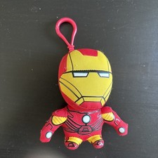 Iron Man 4 Inch Plush Keyring – Official Marvel Avengers Mini Plush Bag Clip