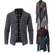 Mens Button Up Thick Winter