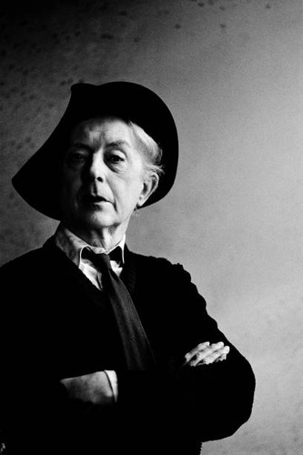Writer quentin crisp - poses, on