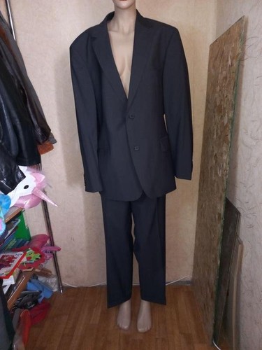 Men hugo boss suit black - boss, wool