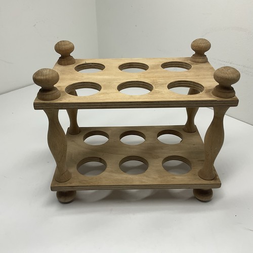 Wooden egg holder rack - wooden,