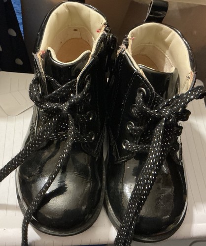 Clarks black patent toddler - black,