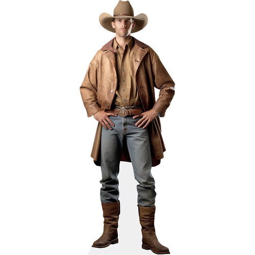 Cowboy life size - cowboy, (hat)