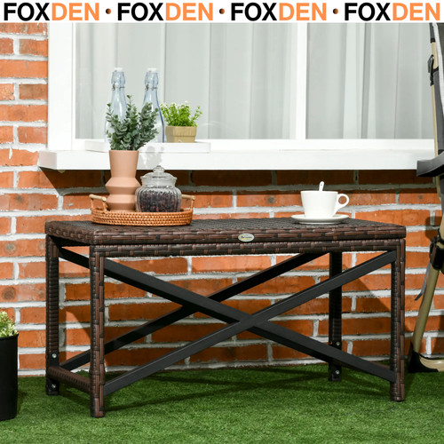 Wicker outdoor coffee - pe,