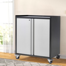 2 Doors 2 Shelfs Mobile Metal