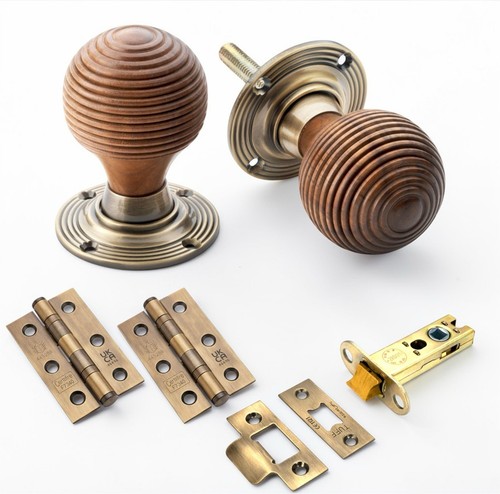 Rosewood beehive door knobs - door,
