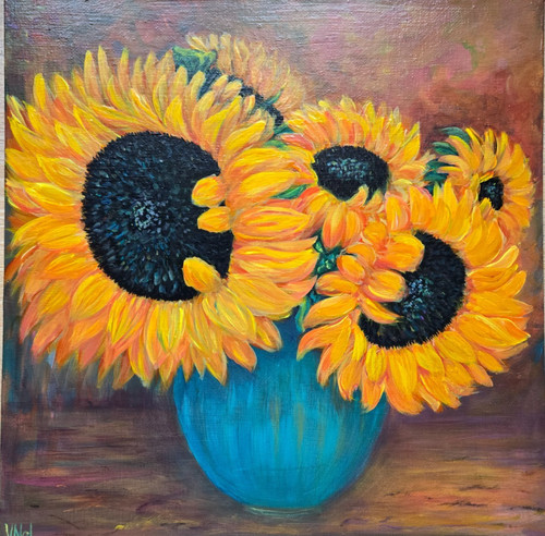 Sunflower painting - sunflower,