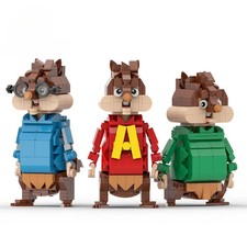 3 PCS MOC Alvin Chipmunk