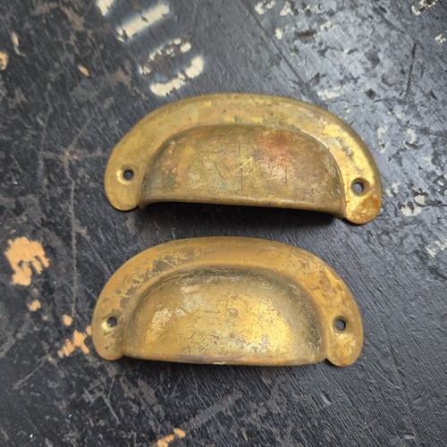 Vintage brass drawer - brass,