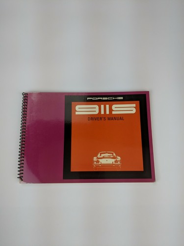 Porsche 911s owners manual - porsche,