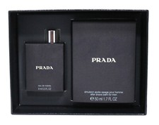 Prada Amber 9 ml EDT & 50 ml Aftershave Balm  Pour Homme Gift Box