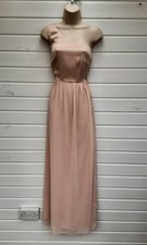 LONG DRESS,EVENING,PARTY,NUDE/BLUSH,50S,60S,70S,80S,90S RETRO LOOK,,SIZE 8,NWOTS