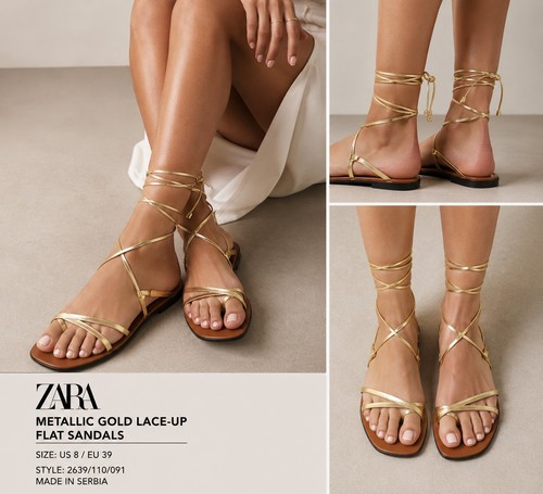 Zara womens metallic - womens, gold