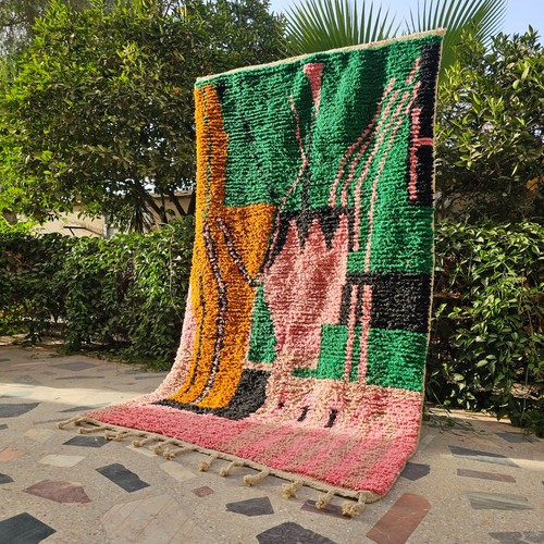 Abstract moroccan rug - , vibrant