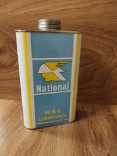 Vintage style Quart oil Can/Tin National Lubricants EX DEMO B GRADE CAN