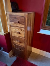 Sheesham 4 Drawer Unit- Very Good Condition