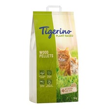 Tigerino Plant Based Wood Pellets Natural Wood Scent Clumping Cat Litter 30l NEW