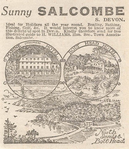 1916 sunny salcombe devon - 1916,