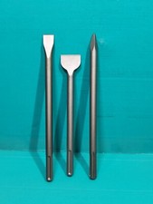 SDS MAX 3pc Chisel Set Hilti TE56 TE76 TE76P TE76-ATC TE80 Breaker drill steels
