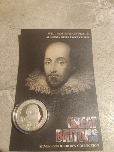 Alderney silver proof crown - alderney,