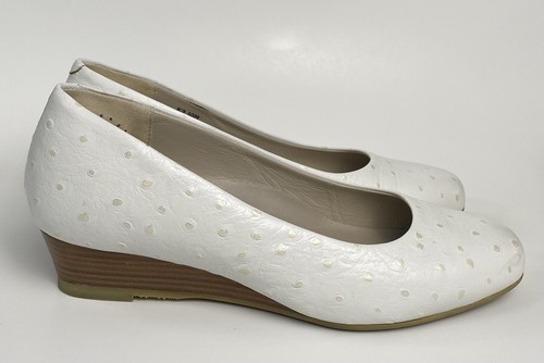 Sas sofia wedge pump white - sas,