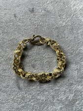 9ct Gold Filled New Style Tulip, Stars And bars, Belcher Link Bracelet