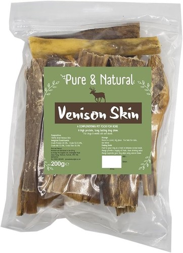 Deer skin dog - dog, dried