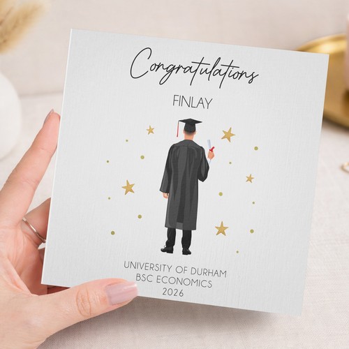 Personalised graduation card - personalised,