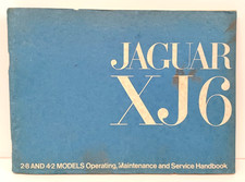 JAGUAR XJ6 Series 1 2.8 & 4.2 ORIGINAL MAINTENANCE HANDBOOK SERVICE BOOK 68-73