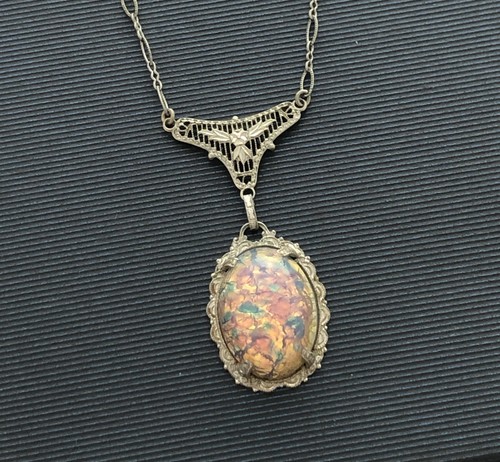 Vintage silver filigree foiled - vintage,